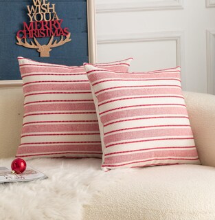 Foto 2 | Foto 2 | Fundas De Almohada Cethom Christmas Boho Texturizadas Rojas 45 X 45 Cm Juego De 2 - Venta Internacional.