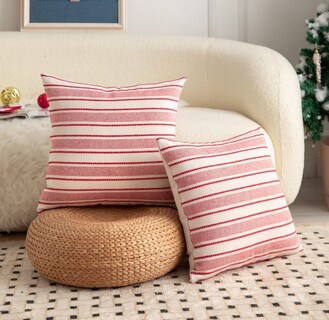 Foto 3 | Foto 3 | Fundas De Almohada Cethom Christmas Boho Texturizadas Rojas 45 X 45 Cm Juego De 2 - Venta Internacional.