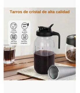 Foto 2 | Foto 2 | Cafetera 1.9 L Vidrio Con Filtro Inoxidable Color Negro