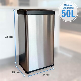 Foto 2 | Foto 2 | Magma Life Bote De Basura Con Sensor De Acercamiento Capacidad De 50l Acero Inoxidable Antihuellas Cierre Y Apertura Suave