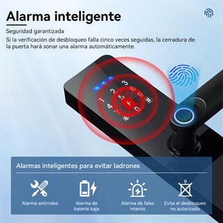 Foto 2 | Foto 2 | Cerradura Electrónica Lab.g Inteligente Huella Digital Con App Negro