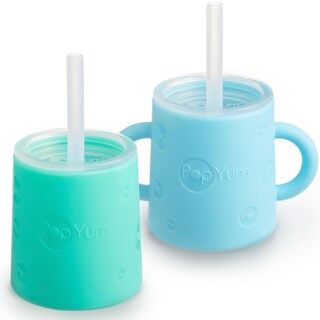 Foto 1 | Foto 1 | Vasos De Entrenamiento Popyum Psc334 De Silicona Con Pajilla 160ml Paquete De 2 - Venta Internacional.