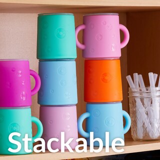 Foto 7 | Foto 7 | Vasos De Entrenamiento Popyum Psc334 De Silicona Con Pajilla 160ml Paquete De 2 - Venta Internacional.