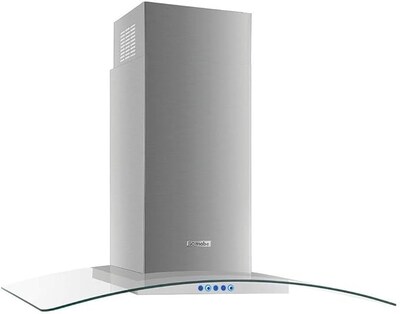 Foto 1 | Foto 1 | Campana Iomabe 36'' Io9014icssso 90cm Cristal Curvo Acero Inoxidable