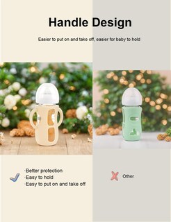 Foto 3 | Foto 3 | Funda De Silicona Para Biberón Zch 8oz Libre De Bpa Paquete De 4 - Venta Internacional.