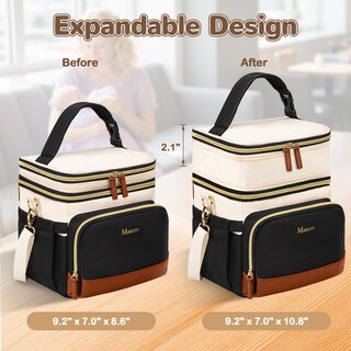 Foto 2 | Foto 2 | Bolsa Térmica Para Leche Materna Mancro Expandible De Doble Capa 24x18x28 Cm - Venta Internacional.