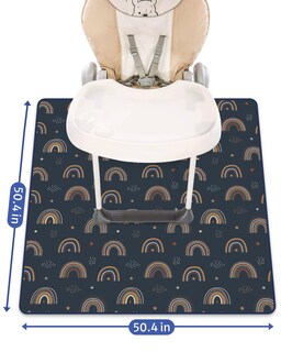 Foto 3 | Foto 3 | Alfombrilla Protectora Para Bebé Blissful Diary 128x128 Cm Impermeable Antideslizante - Venta Internacional.