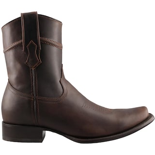 Foto 1 | Foto 1 | Bota Vaquera Caballero Cuatralba Cobre Tabano En Piel Texana Casual Talla 25 A 30 M