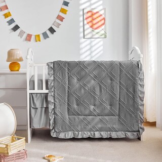 Foto 2 | Foto 2 | Juego De Ropa De Cuna Mini Uozzi Gris 3 Piezas Cubrecama Acolchado - Venta Internacional.