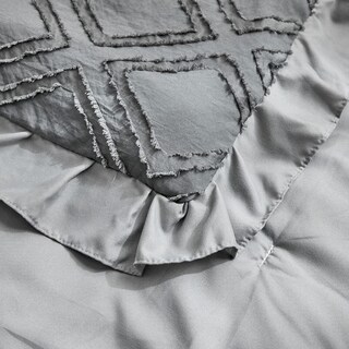 Foto 6 | Foto 6 | Juego De Ropa De Cuna Mini Uozzi Gris 3 Piezas Cubrecama Acolchado - Venta Internacional.