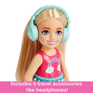 Foto 3 | Foto 3 | Set De Viaje Barbie Chelsea Doll Con Cachorro Y 6 Accesorios - Venta Internacional.