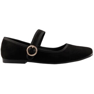 Foto 1 | Foto 1 | Zapatilla Dama Cosmo Paris 1159 Negro Durazno Balerina Flat Casual Talla 22 A 27 E