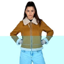 Chamarra Britos Jeans Mujer Peluche Tr4160