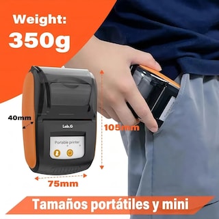 Foto 4 | Foto 4 | Impresora Lab.g Térmica Portátil (58 Mm) Naranja