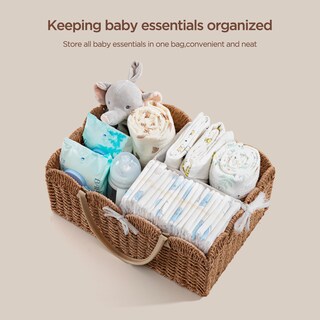 Foto 3 | Foto 3 | Cesta Para Pañales De Bebé Hblife Grande Y Portátil Con Separador 38x25x18 Cm - Venta Internacional.