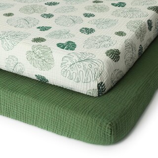Foto 1 | Foto 1 | Minisábanas Para Cuna Blissful Diary Muselina Algodón 97 X 61 Cm Paquete De 2 - Venta Internacional.