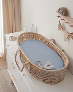 Foto 4 | Foto 4 | Juegos De Sábanas Ajustables Para Moisés Blissful Diary De Muselina 2 Paquetes 81x43 Cm - Venta Internacional.