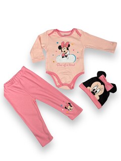Foto 1 | Foto 1 | Conjunto 3 Piezas Minnie Mouse Disney Rosa One Of A Kind