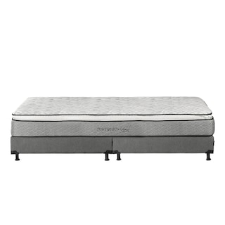 Foto 2 | Foto 2 | Colchón Restonic Vail King Size + Box Dicasa Color Gris + Almohada One + Protector Ultra + Sábanas Softy + Edredón Homy