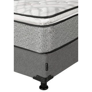 Foto 4 | Foto 4 | Colchón Restonic Vail Queen Size + Box Dicasa Color Gris + Almohada Oso 2 + Sábanas Basic
