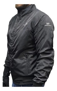 Foto 2 | Foto 2 | Chamarra Casual Ht Bomber Caliber Negro Para Motociclista Con Protecciones