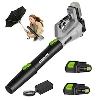 2 Baterías Leaf Blower Steelite  21 V  Inalámbrico  150 Mph  600 Cfm - Venta Internacional.