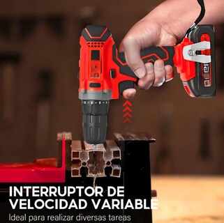 Foto 3 | Foto 3 | Taladro Atornillador Inalámbrico Destornillador Impacto 21 V Color Rojo
