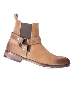 Foto 1 | Foto 1 | Botin Chelsea Para Caballero Con Arnes Piel Gamuza