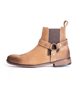 Foto 4 | Foto 4 | Botin Chelsea Para Caballero Con Arnes Piel Gamuza