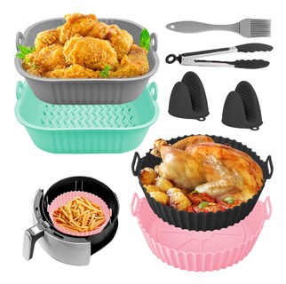 Foto 1 | Foto 1 | Moldes Siliconas Para Hornear Freidora Aire Reutilizable 8pz