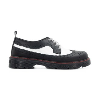 Foto 1 | Foto 1 | Choclos Offlander  Tipo Boston  Piel Crazy  Negro Y Blanco