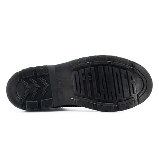 Foto 5 | Foto 5 | Choclos Offlander  Tipo Boston  Piel Crazy  Negro Y Blanco