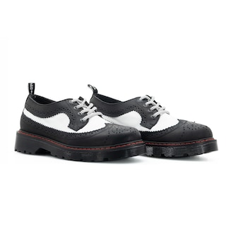 Foto 3 | Foto 3 | Choclos Offlander Tipo Boston Piel Crazy Negro Y Blanco