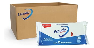 Foto 2 | Foto 2 | Toallitas Humedas Antibacteriales Escudo Caja Con 36 Pz.