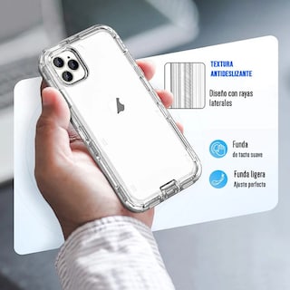Foto 5 | Foto 5 | Funda Para Iphone 16 Pro Antishock Clear Case Anticaídas Transparente Antishock Clear