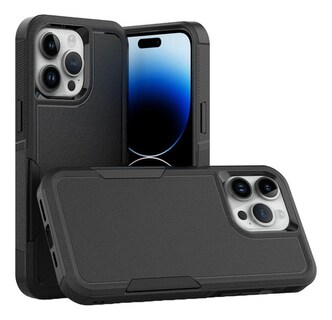 Foto 1 | Foto 1 | Funda Para Iphone 14 Pro Antishock Case Uso Rudo Doble Capa Negro Antishock