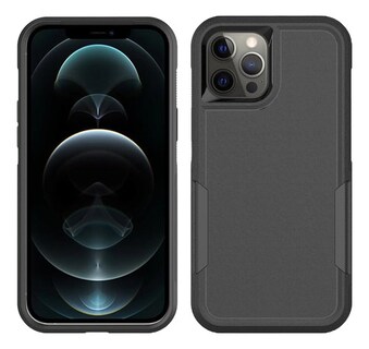 Foto 2 | Foto 2 | Funda Para Iphone 14 Pro Antishock Case Uso Rudo Doble Capa Negro Antishock