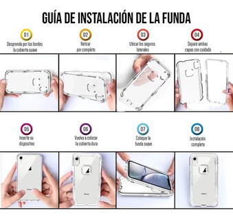 Foto 5 | Foto 5 | Funda Para Iphone 16 Antishock Clear Case Anticaídas 3 Capas Transparente Antishock Clear