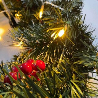 Foto 3 | Foto 3 | ''guirnalda Navidad Guia 2.7m Con Piñas Bayas Rojas Luces Led ''