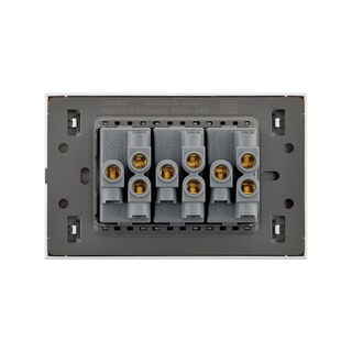 Foto 4 | Foto 4 | Placa Con 3 Contactos Lucek Flat Color Blanco Pack 12 Bf08-b