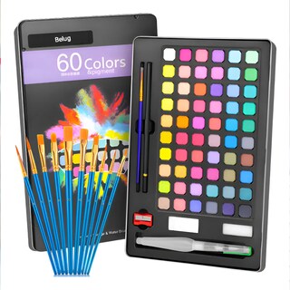Foto 1 | Foto 1 | ''acuarelas Sólidas Iforu 60 Colores Con Estuche Metálico Y Accesorios ''