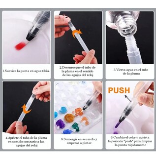 Foto 5 | Foto 5 | ''acuarelas Sólidas Iforu 60 Colores Con Estuche Metálico Y Accesorios ''