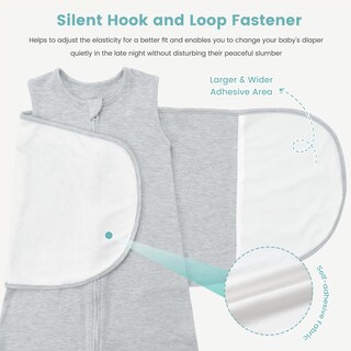 Foto 3 | Foto 3 | Saco De Dormir Baby Swaddle Lilbestie De Algodón De 1 Tog  Color Gris - Venta Internacional.