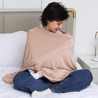 Foto 6 | Foto 6 | Poncho De Lactancia Seejoy 360° En Rayón Suave Rosa Transpirable - Venta Internacional.