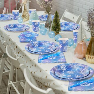 Foto 6 | Foto 6 | Juego De Vajilla Durony Frozen Winter Snowflake 144 Piezas - Venta Internacional.