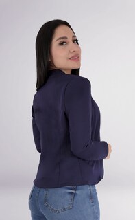 Foto 5 | Foto 5 | Saco Blazer Azul Marino Mujer Clásico Premium Sea Brazil