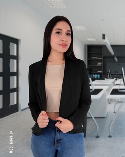 Foto 2 | Foto 2 | Saco Blazer Negro Mujer Clásico Premium Sea Brazil