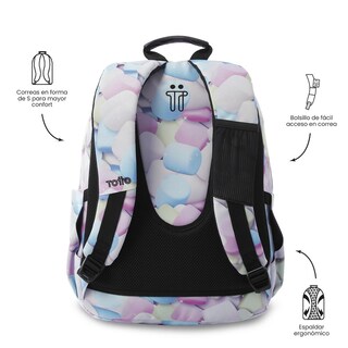 Foto 4 | Foto 4 | Mochila para Laptop de 14 Pulgadas Totto Multicolor-Venta Internacional
