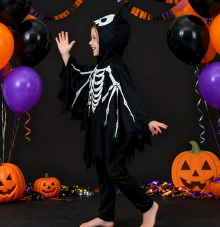 Foto 2 | Foto 2 | Disfraz Xtellar Halloween Capucha Fantasma Calavera para Niños