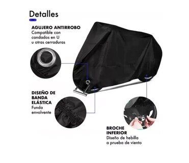 Foto 4 | Foto 4 | Funda Motocicleta Impermeable Grueso Cubiertas Para Moto